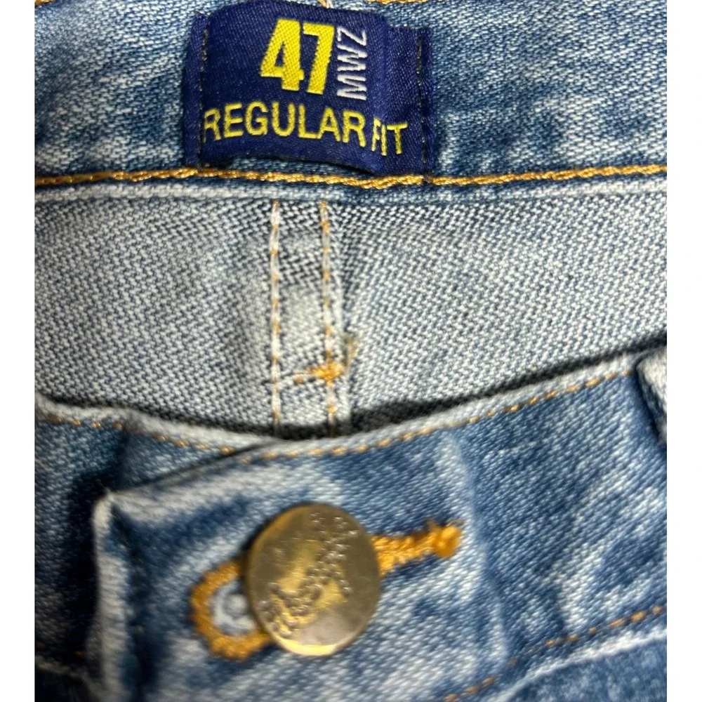 Wrangler 47MWZ Regular Fit Cowboy Cut Jeans Blue 35x32